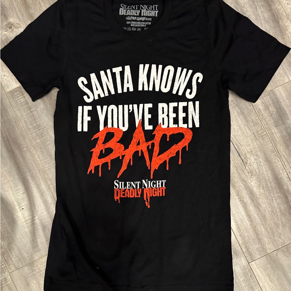 Gutter Garbs silent night deadly night Christmas holiday horror T-shirt new